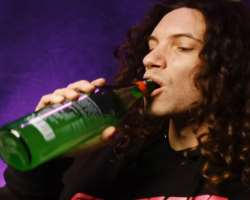 Dan Avidan consuming alcohol